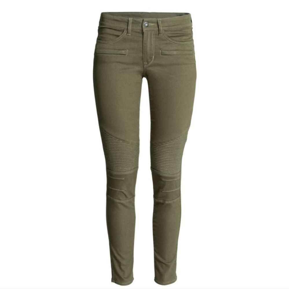 H&M Divided Khaki Green Biker Pants